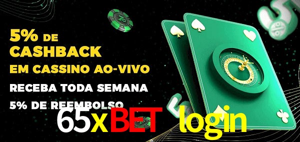 Promoções do cassino ao Vivo 65xbet login
